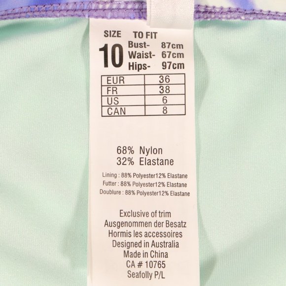 NWT Seafolly Ruched Side Retro Swim Bottoms in Dazzling Blue - Picture 7 of 9